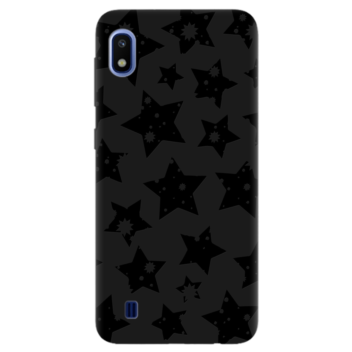 Чохол для Samsung Galaxy A10 чорний матовий soft touch Black Star - фото 1 - Чохли для телефонів