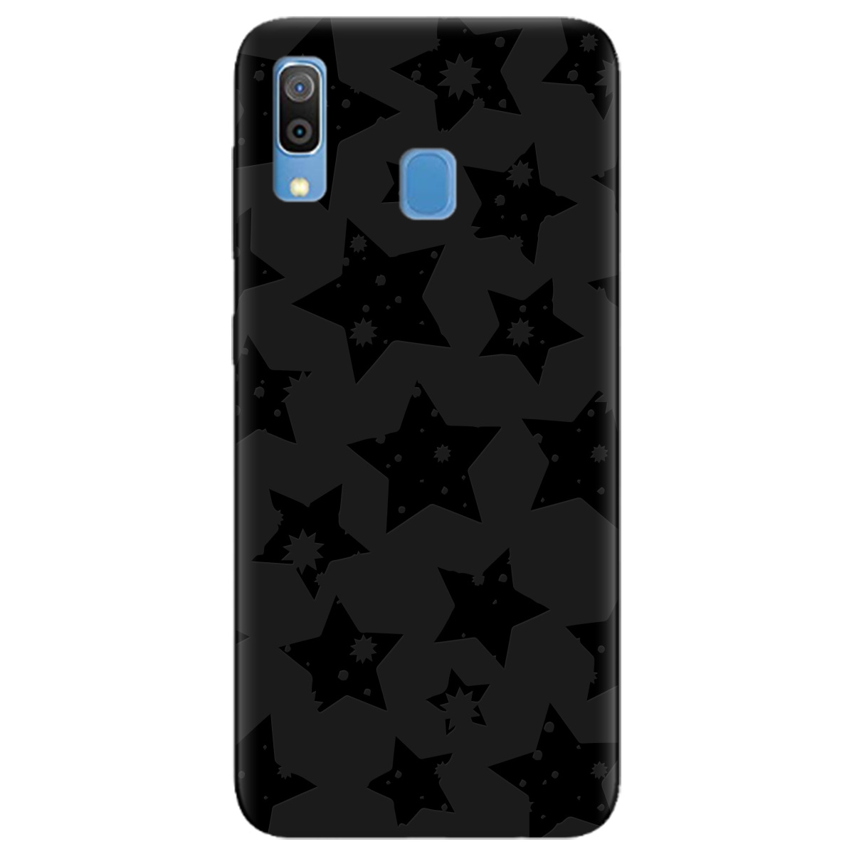 Чохол для Samsung Galaxy A30 чорний матовий soft touch Black Star - фото 1 - Чохли для телефонів