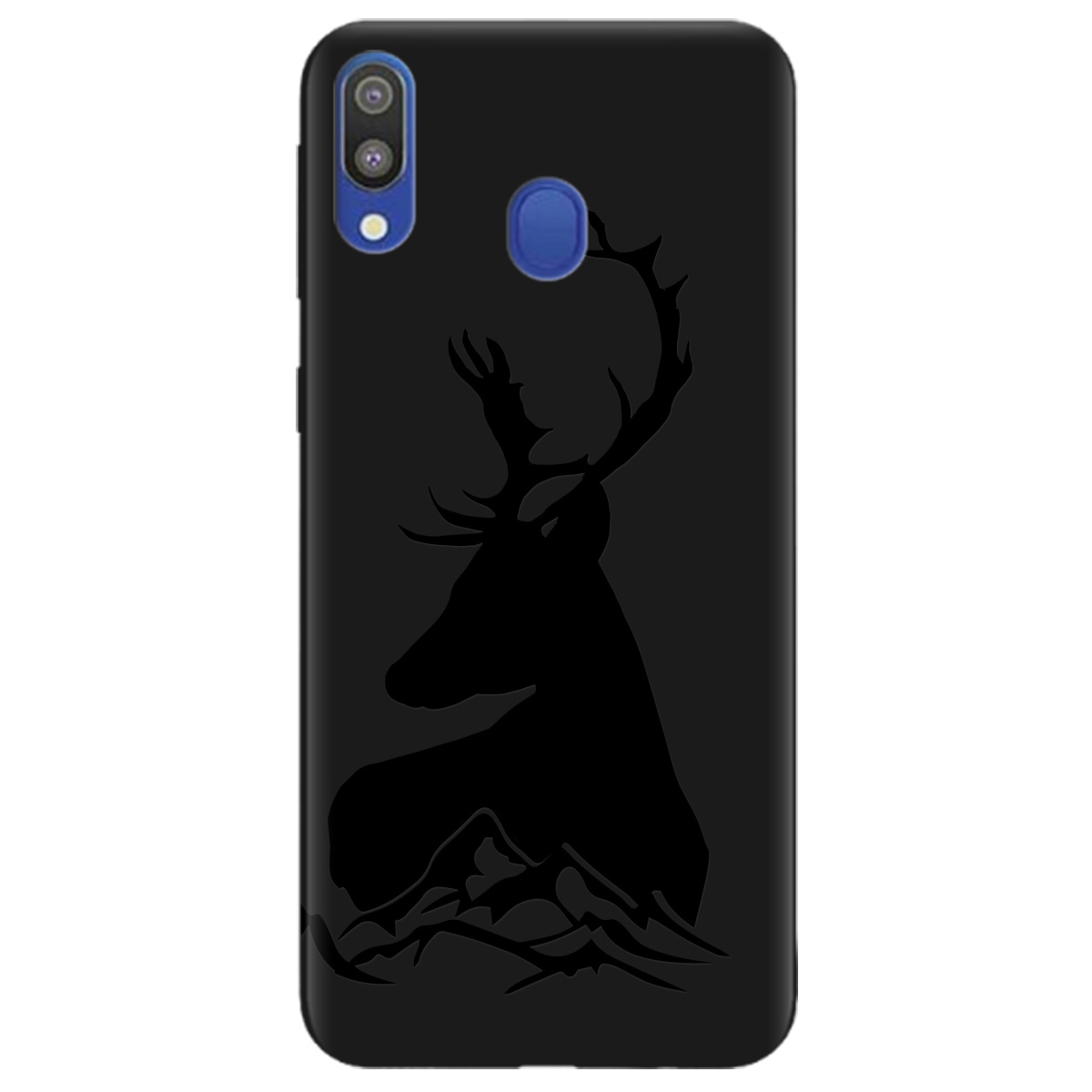 Чехол для Samsung Galaxy M20 черный матовый soft touch Moral - фото 1 - Чехлы для телефонов