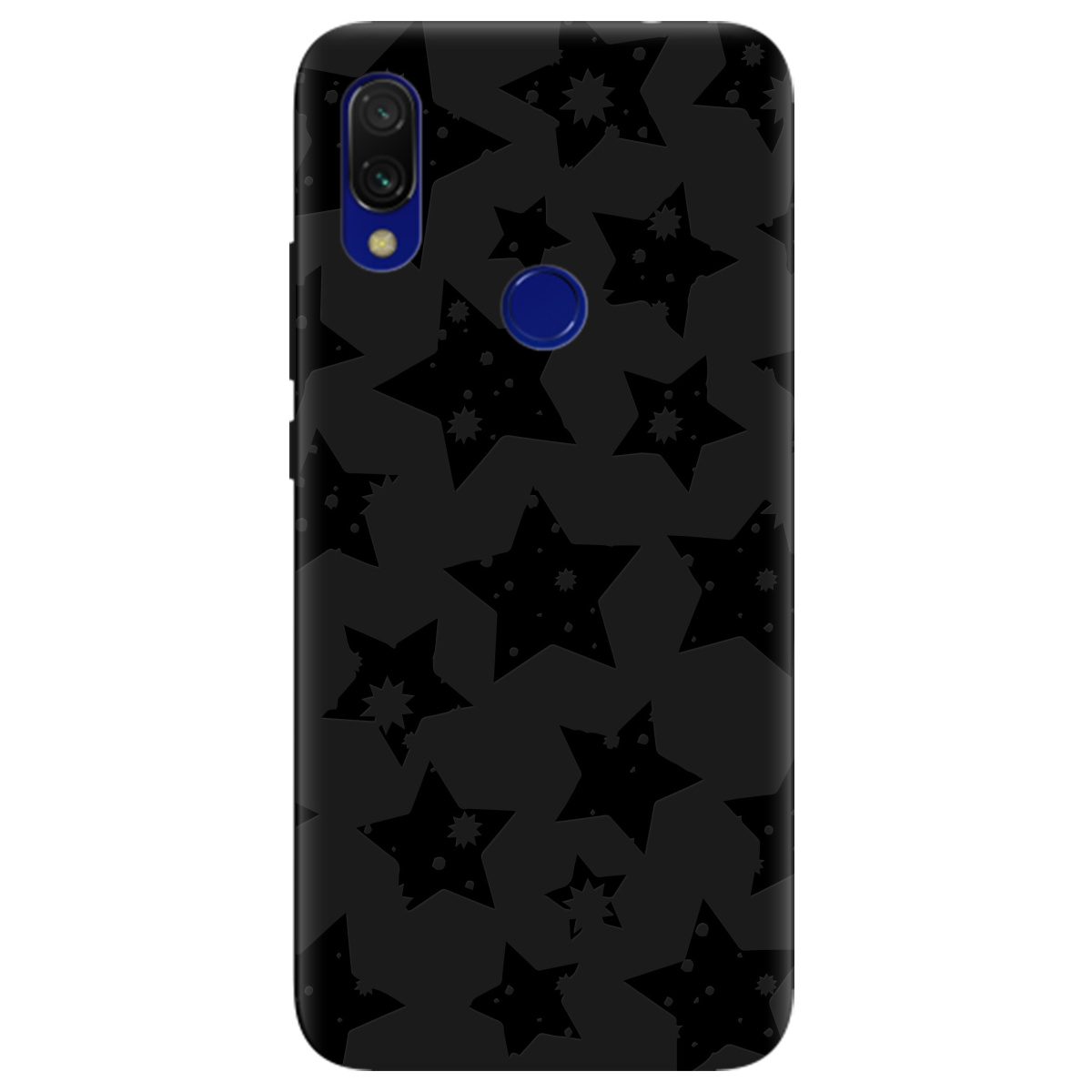 Чехол для Xiaomi Redmi 7 черный матовый soft touch Black Star - фото 1 - Чехлы для телефонов