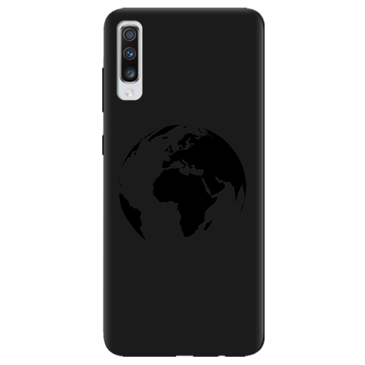 Чохол для Samsung Galaxy A70 чорний матовий soft touch Planet - фото 1 Чохол для Samsung Galaxy A70 чорний матовий soft touch Planet - фото 1 - Чохли для телефонів