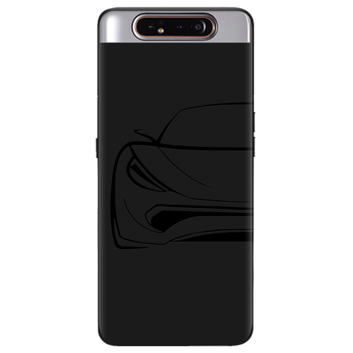 Чохол для Samsung Galaxy A80 чорний матовий soft touch Sport Car - фото 1 Чохол для Samsung Galaxy A80 чорний матовий soft touch Sport Car - фото 1 - Чохли для телефонів