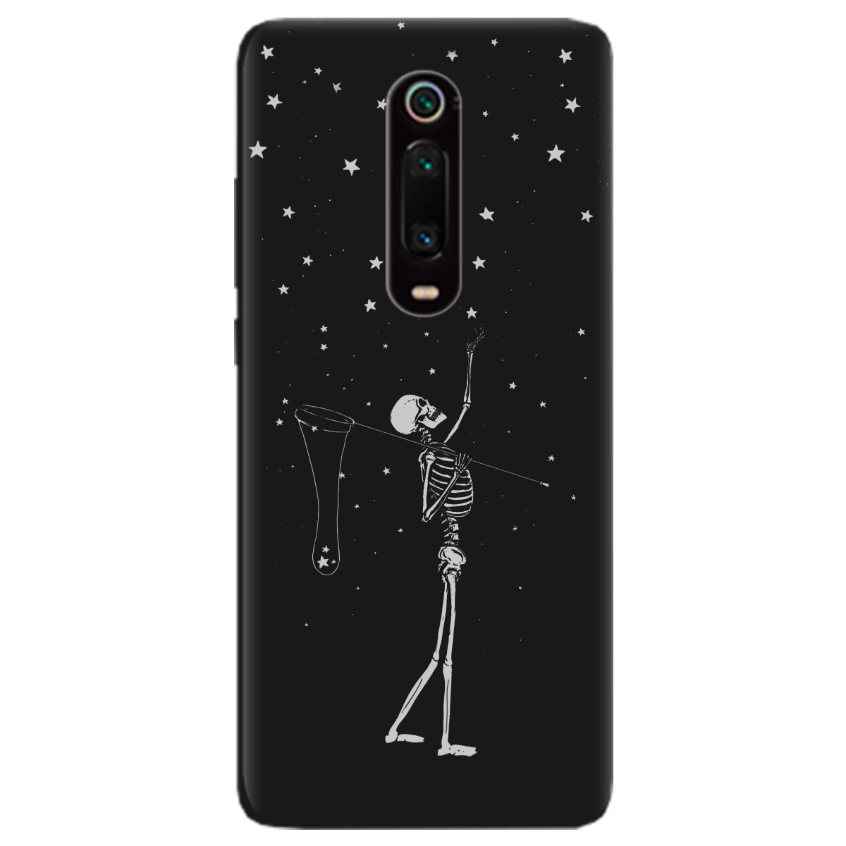 Чехол для Xiaomi Mi 9T Pro черный матовый soft touch Stars night - фото 1 Чехол для Xiaomi Mi 9T Pro черный матовый soft touch Stars night - фото 1 - Чехлы для телефонов