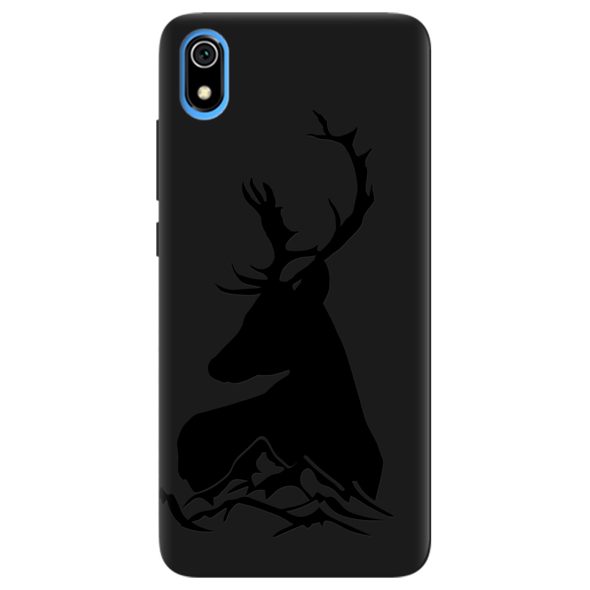 Чехол для Xiaomi Redmi 7A черный матовый soft touch Moral - фото 1 - Чехлы для телефонов