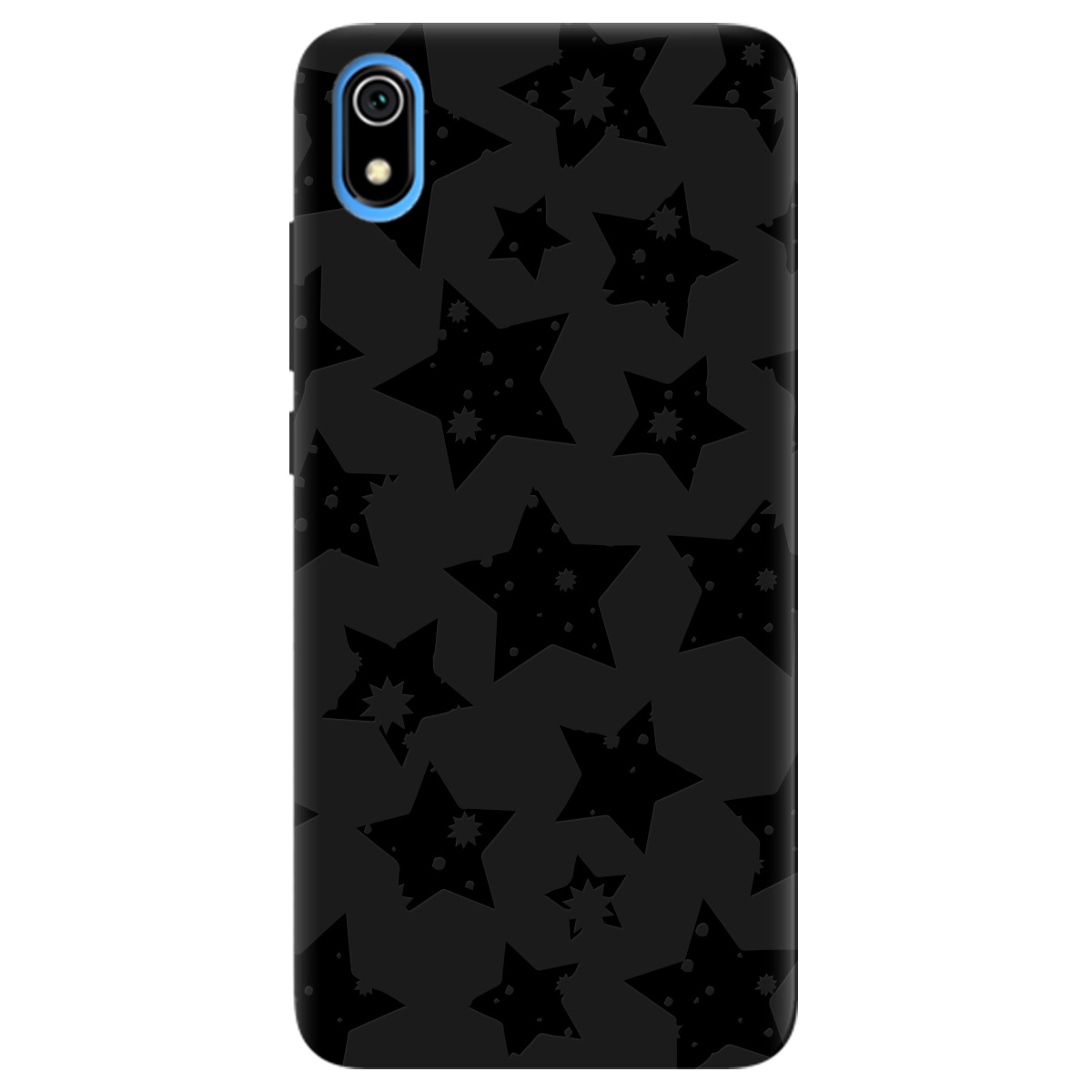 Чохол для Xiaomi Redmi 7A чорний матовий soft touch Black Star - фото 1 - Чохли для телефонів