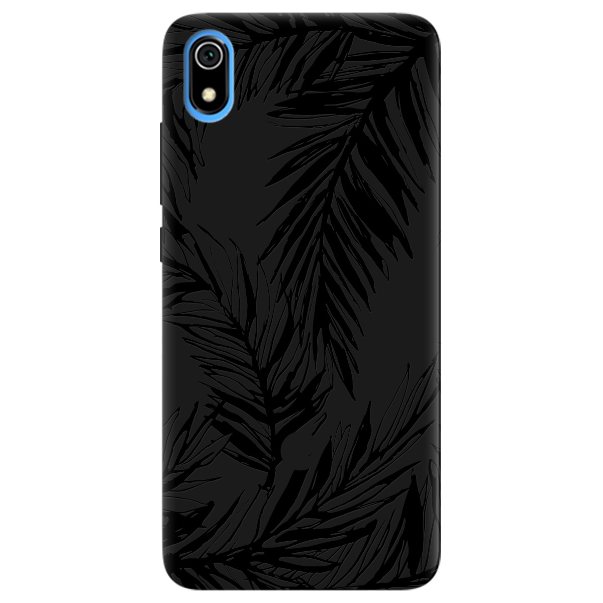 Чохол для Xiaomi Redmi 7A чорний матовий soft touch Tropics - фото 1 Чохол для Xiaomi Redmi 7A чорний матовий soft touch Tropics - фото 1 - Чохли для телефонів