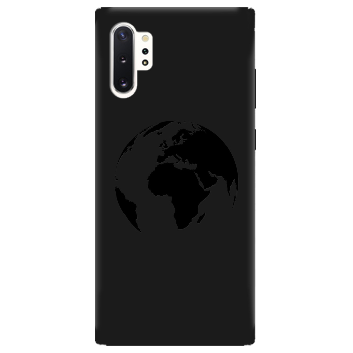 Чехол для Samsung Galaxy Note 10 Plus черный матовый soft touch Planet - фото 1 - Чехлы для телефонов