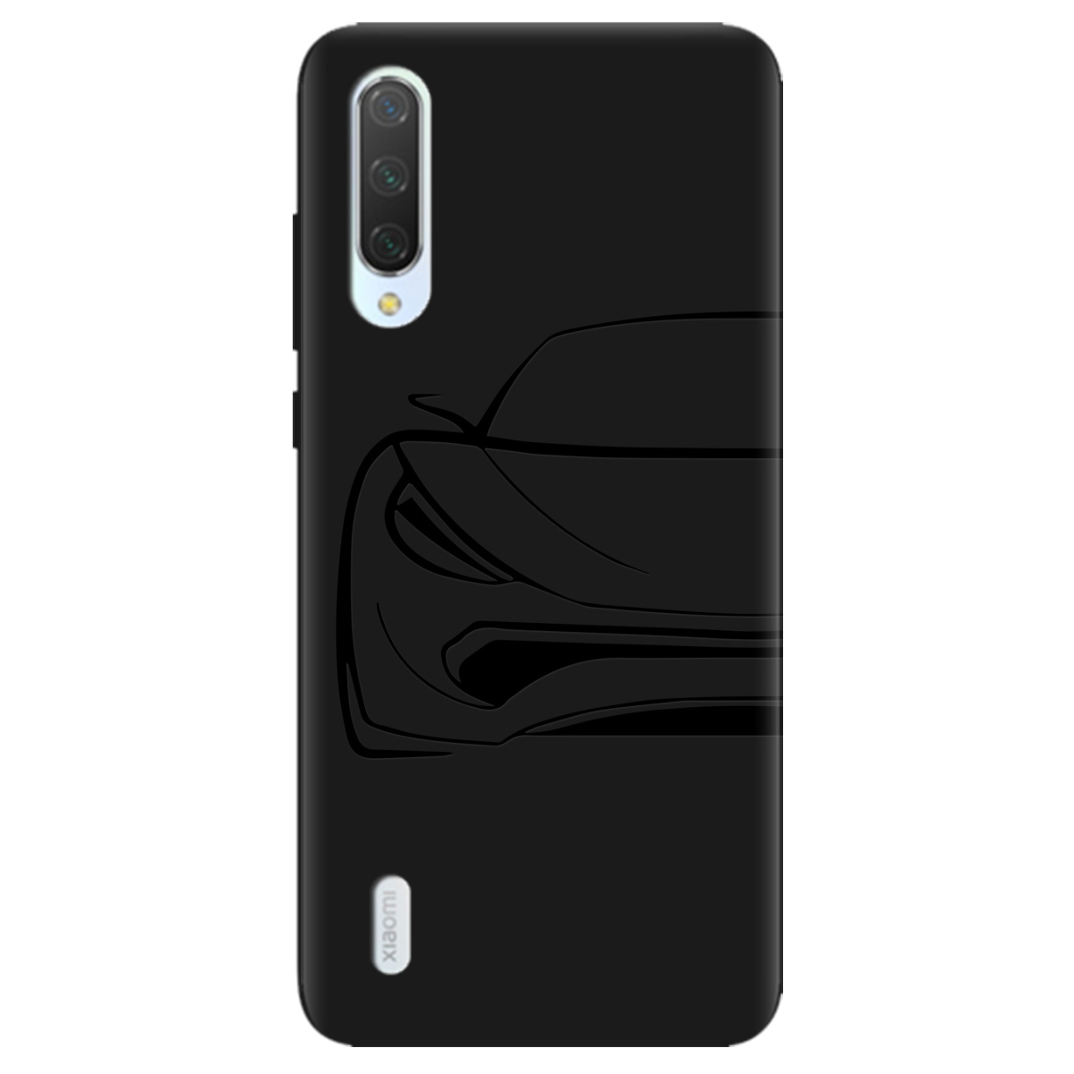 Чохол для Xiaomi Mi 9 Lite чорний матовий soft touch Sport Car - фото 1 - Чохли для телефонів