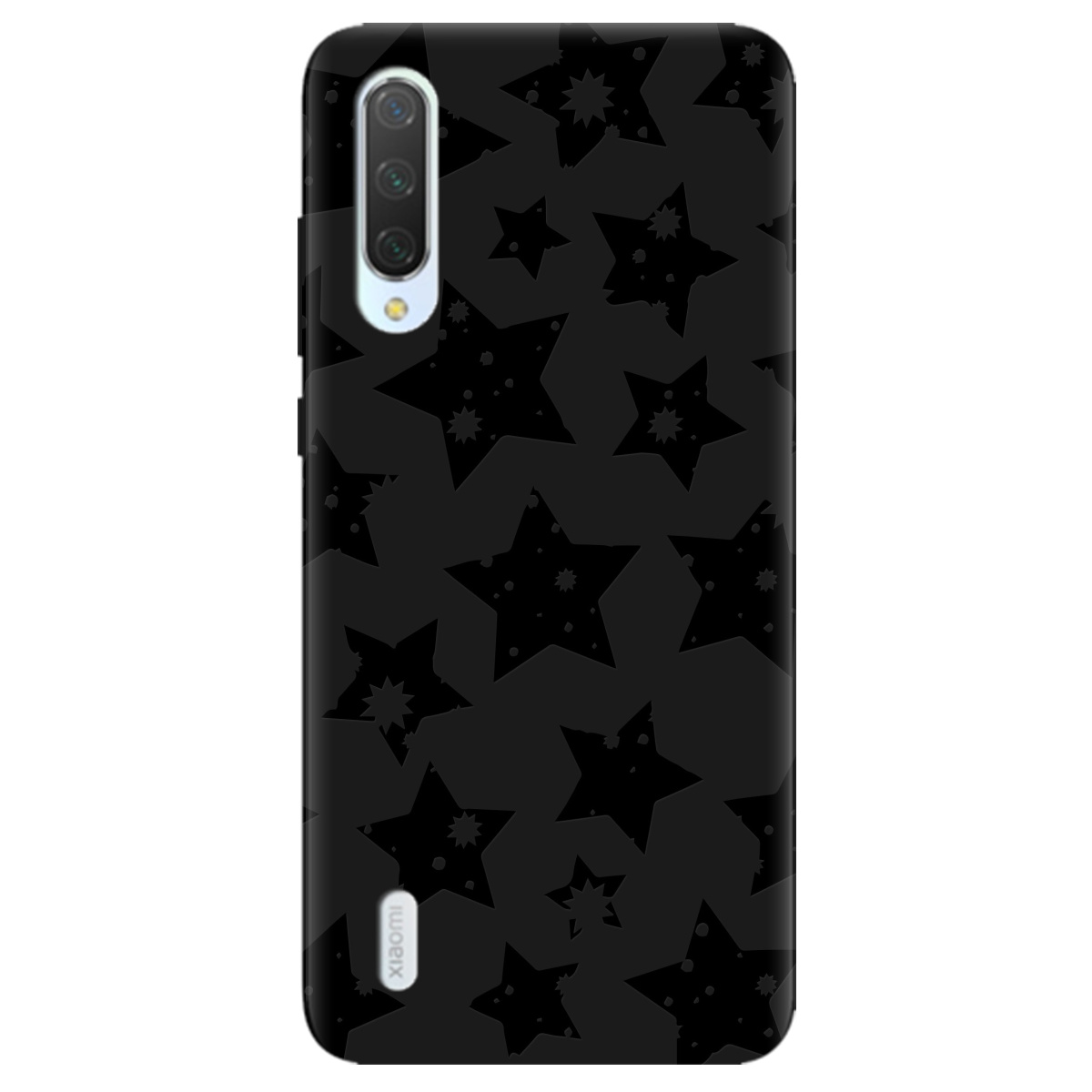 Чохол для Xiaomi Mi A3 чорний матовий soft touch Black Star - фото 1 - Чохли для телефонів