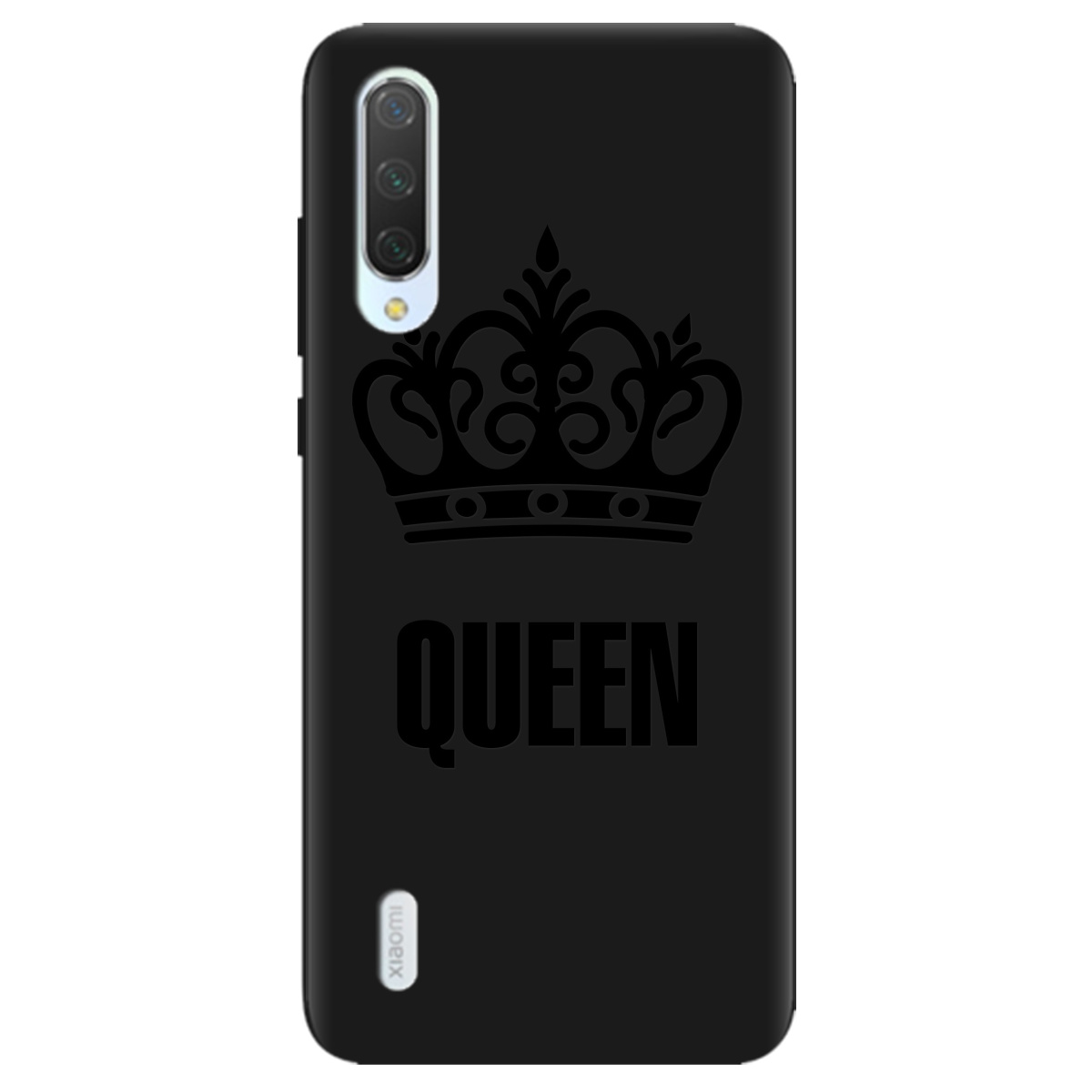 Чохол для Xiaomi Mi A3 чорний матовий soft touch Queen - фото 1 - Чохли для телефонів