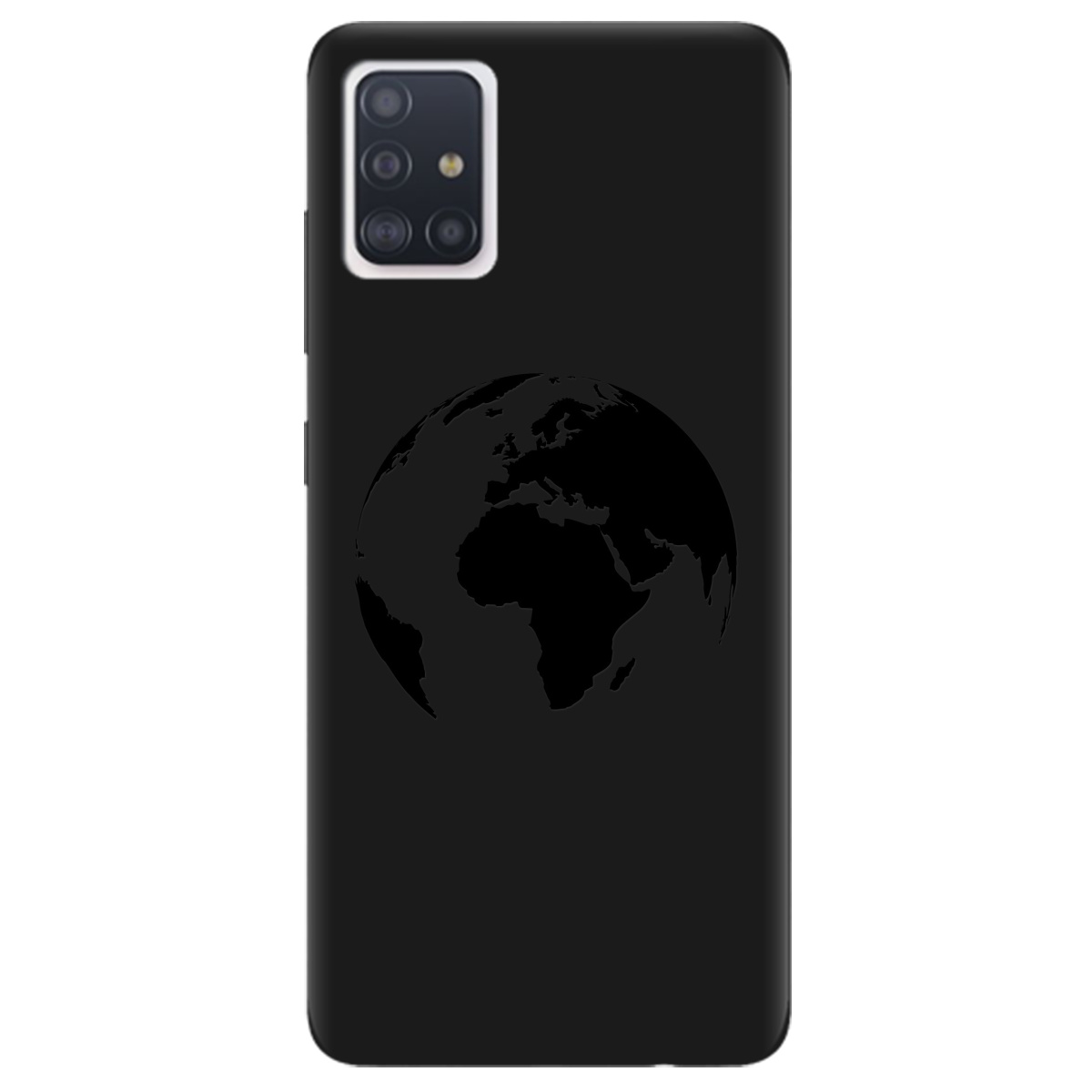 Чохол для Samsung Galaxy A71 чорний матовий soft touch Planet - фото 1 Чохол для Samsung Galaxy A71 чорний матовий soft touch Planet - фото 1 - Чохли для телефонів