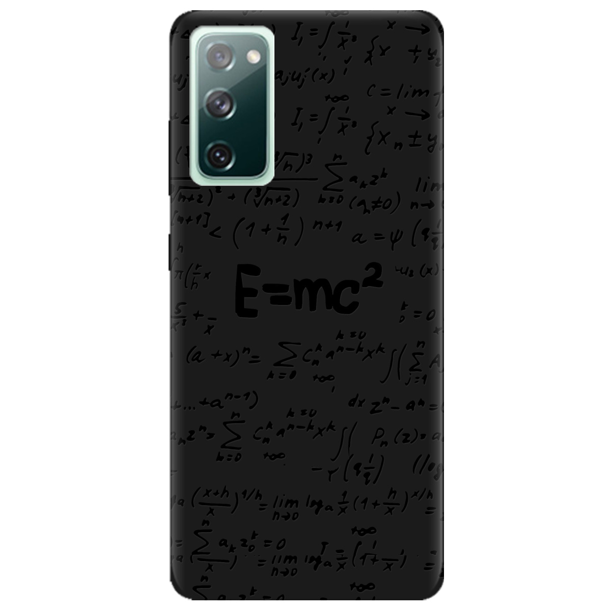 Чехол для Samsung Galaxy S20 FE черный матовый soft touch Black Einstein - фото 1 Чехол для Samsung Galaxy S20 FE черный матовый soft touch Black Einstein - фото 1 - Чехлы для телефонов