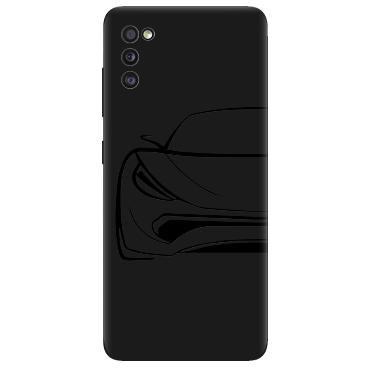 Чохол для Samsung Galaxy A41 чорний матовий soft touch Sport Car - фото 1 - Чохли для телефонів