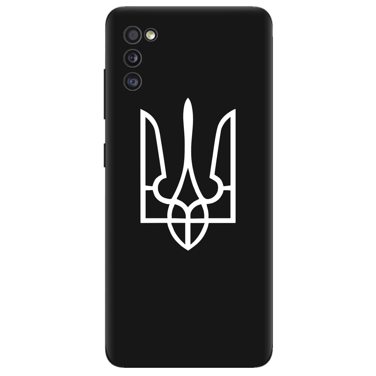 Чехол для Samsung Galaxy A41 черный матовый soft touch Gerb - фото 1 - Чехлы для телефонов