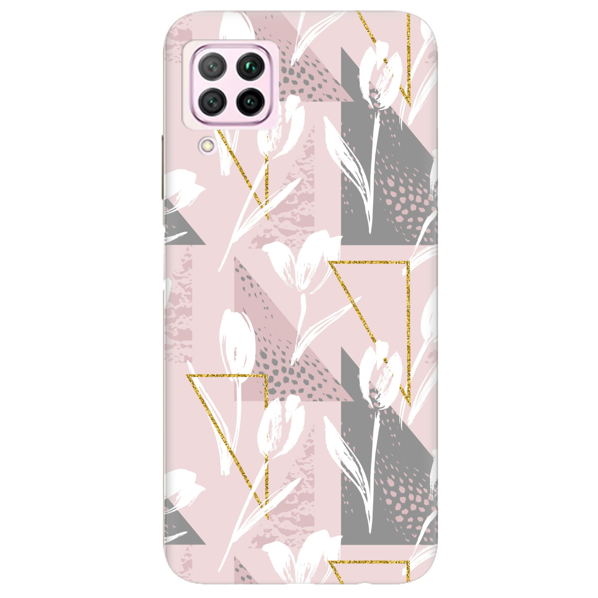 Чехол для Huawei P40 Lite White tulips - фото 1 - Чехлы для телефонов