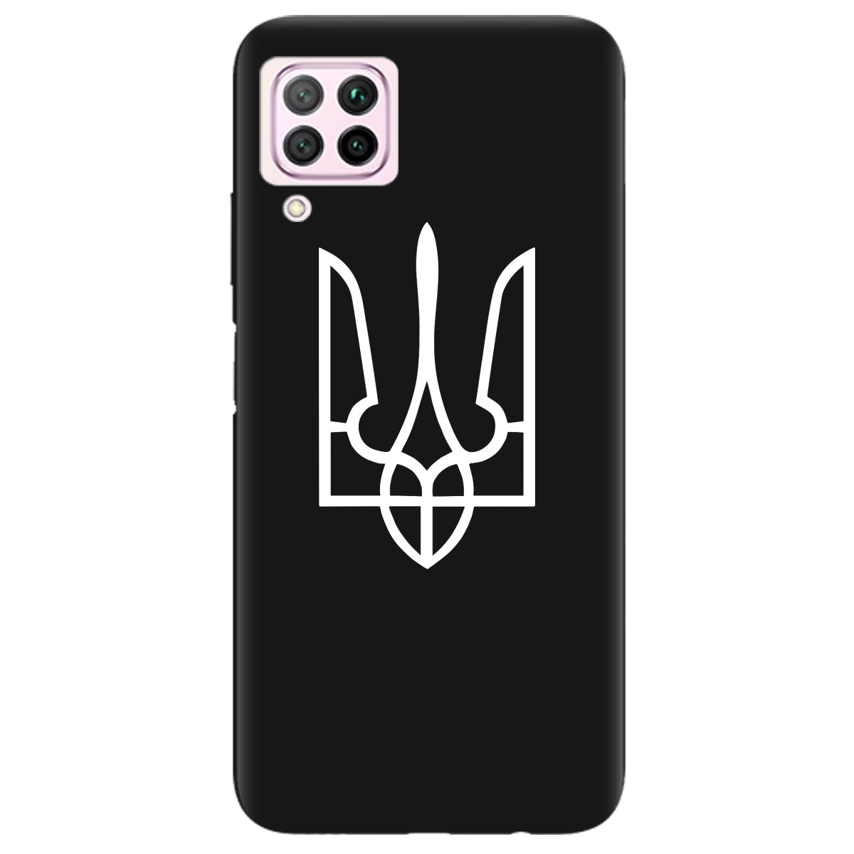 Чехол для Huawei P40 Lite черный матовый soft touch Gerb - фото 1 Чехол для Huawei P40 Lite черный матовый soft touch Gerb - фото 1 - Чехлы для телефонов