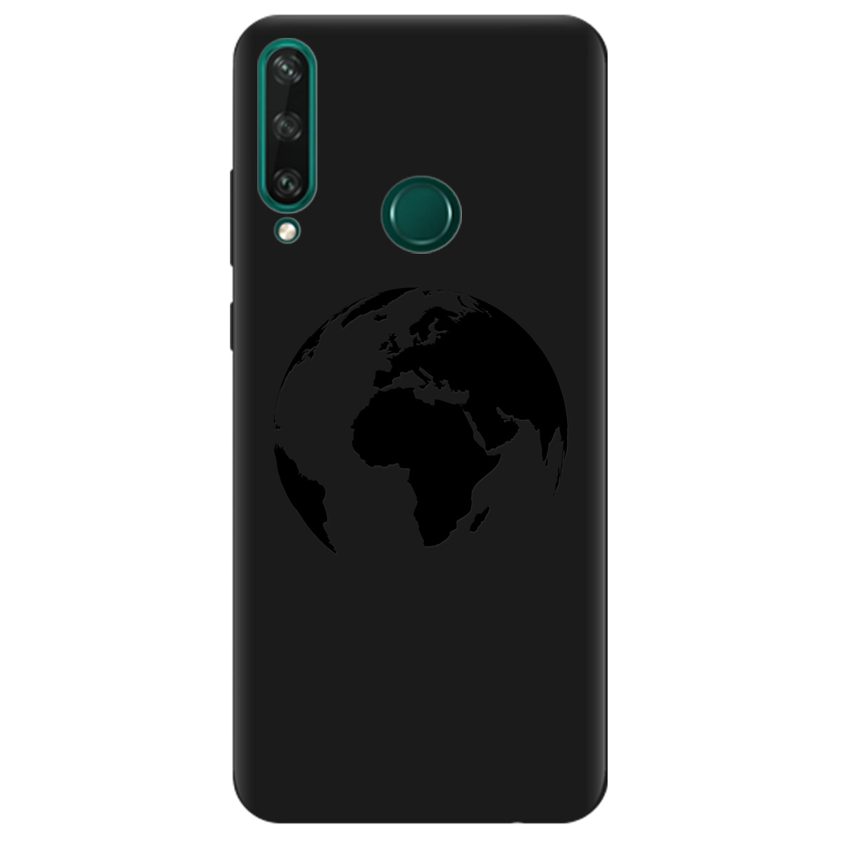 Чохол для Huawei Y6p чорний матовий soft touch Planet - фото 1 - Чохли для телефонів