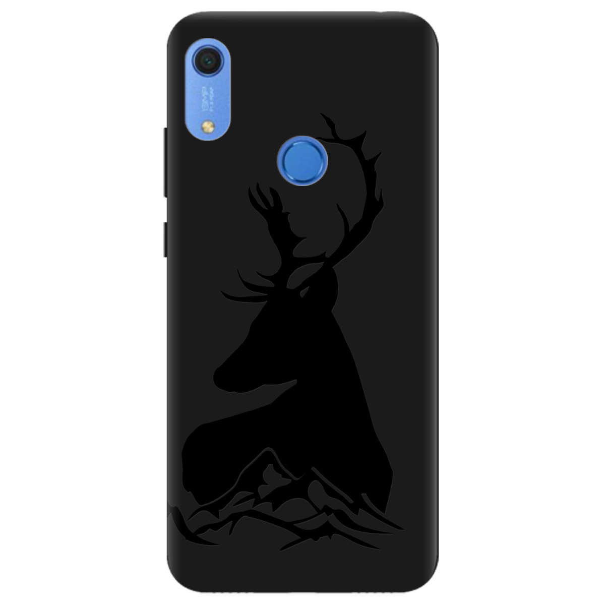 Чехол для Huawei Y6s черный матовый soft touch Moral - фото 1 - Чехлы для телефонов