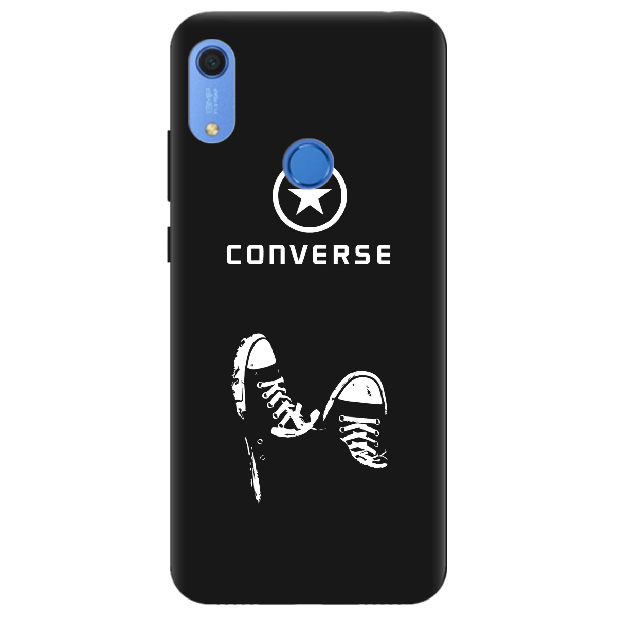 Чохол для Huawei Y6s чорний матовий soft touch Converse - фото 1 - Чохли для телефонів