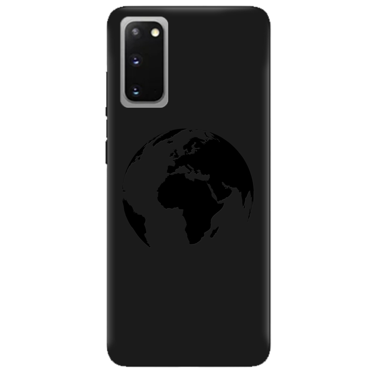 Чехол для Samsung Galaxy S20 черный матовый soft touch Planet - фото 1 - Чехлы для телефонов