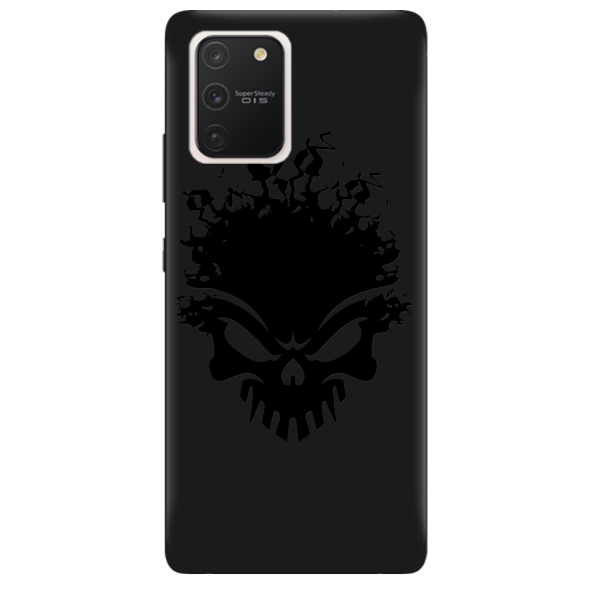 Чехол для Samsung Galaxy S10 Lite черный матовый soft touch Ugolek - фото 1 - Чехлы для телефонов