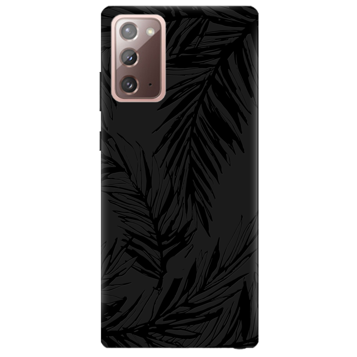 Чохол для Samsung Galaxy Note 20 чорний матовий soft touch Tropics - фото 1 - Чохли для телефонів