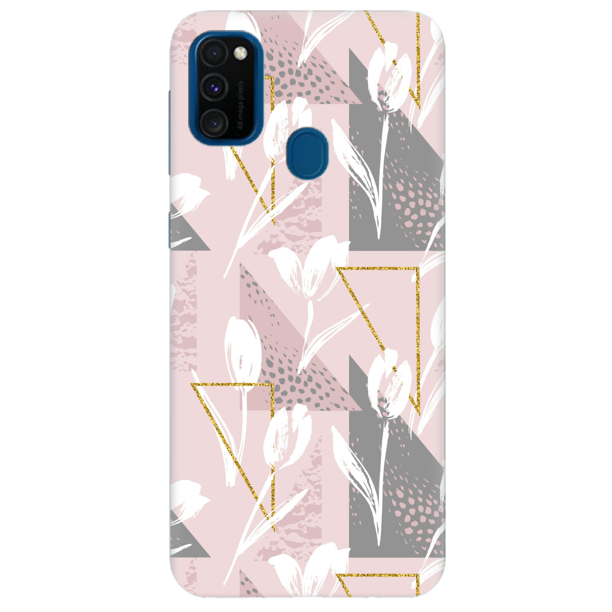 Чохол для Samsung Galaxy M21 White tulips - фото 1 Чохол для Samsung Galaxy M21 White tulips - фото 1 - Чохли для телефонів