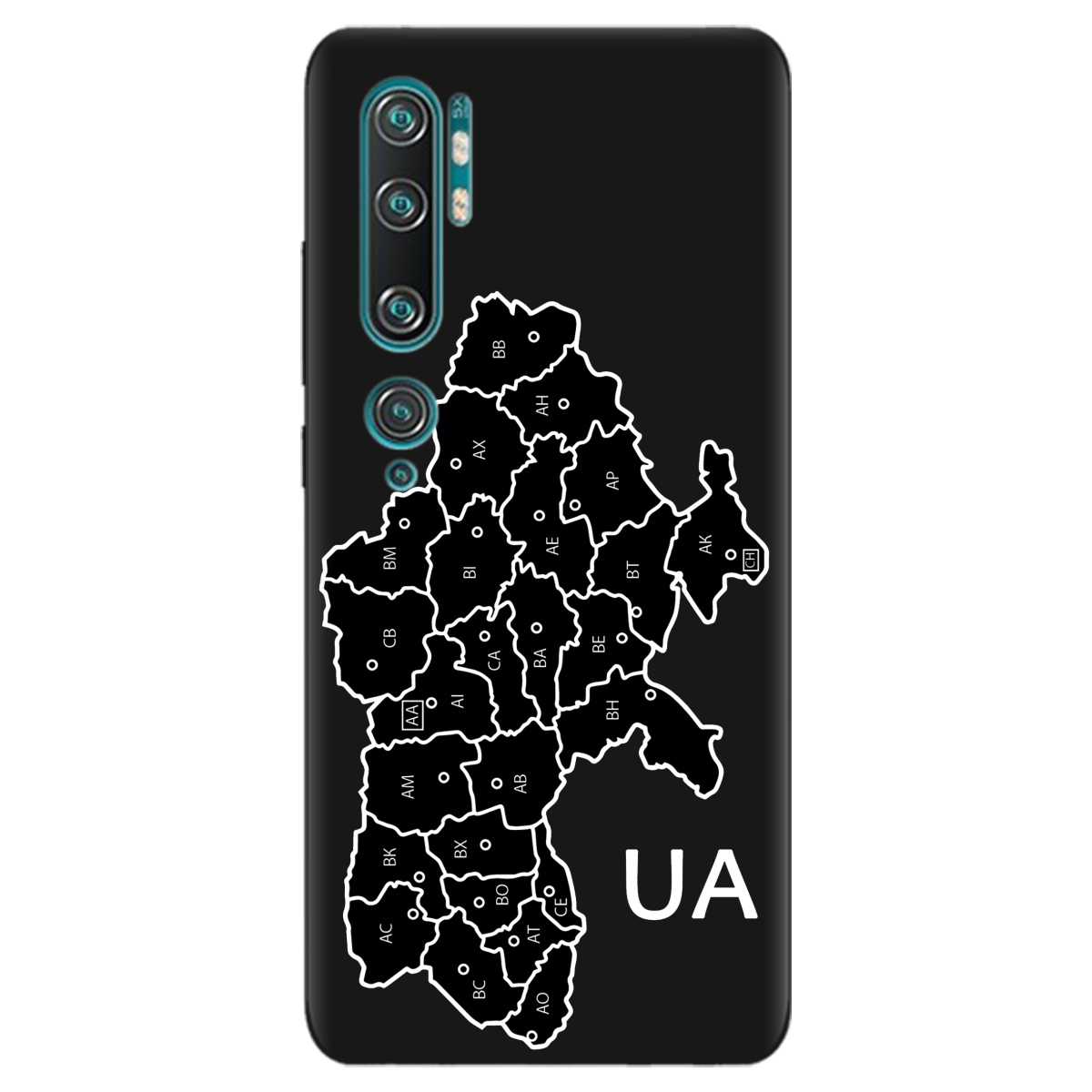 Чохол для Xiaomi Mi Note 10 чорний матовий soft touch UA - фото 1 - Чохли для телефонів