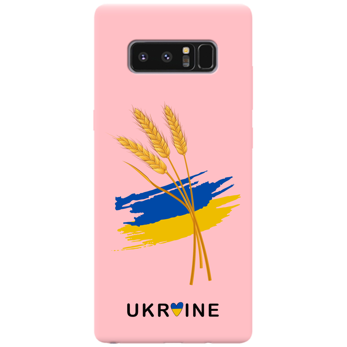 Чохол для Samsung Galaxy Note 8 ніжно-рожевий матовий soft touch Spikelets - фото 1 - Чохли для телефонів