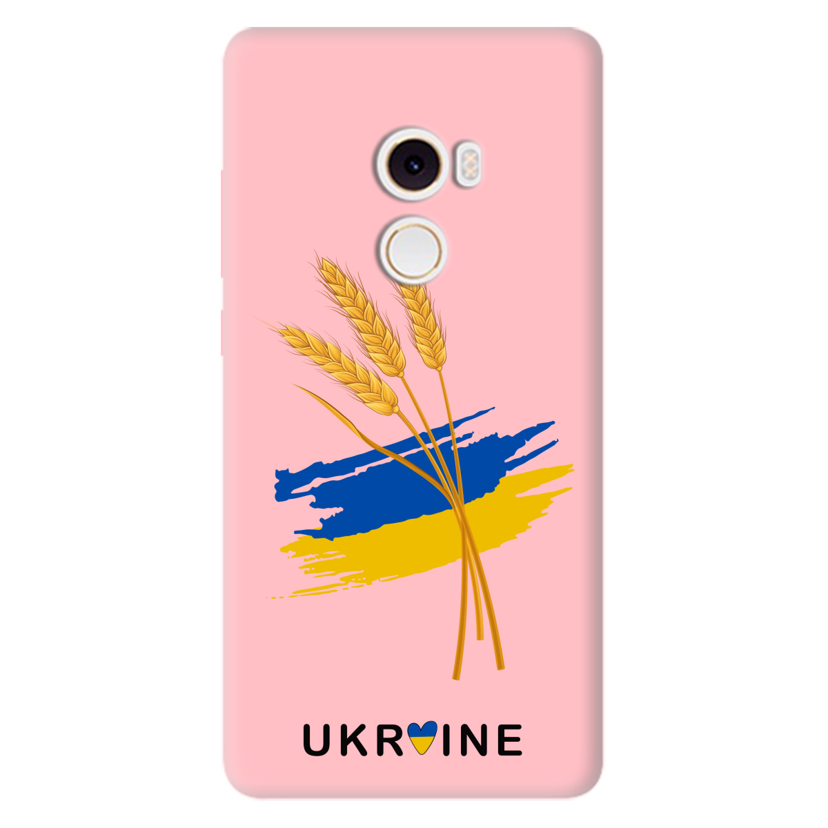 Чехол для Xiaomi Mi Mix 2 нежно-розовый матовый soft touch Spikelets - фото 1 - Чехлы для телефонов