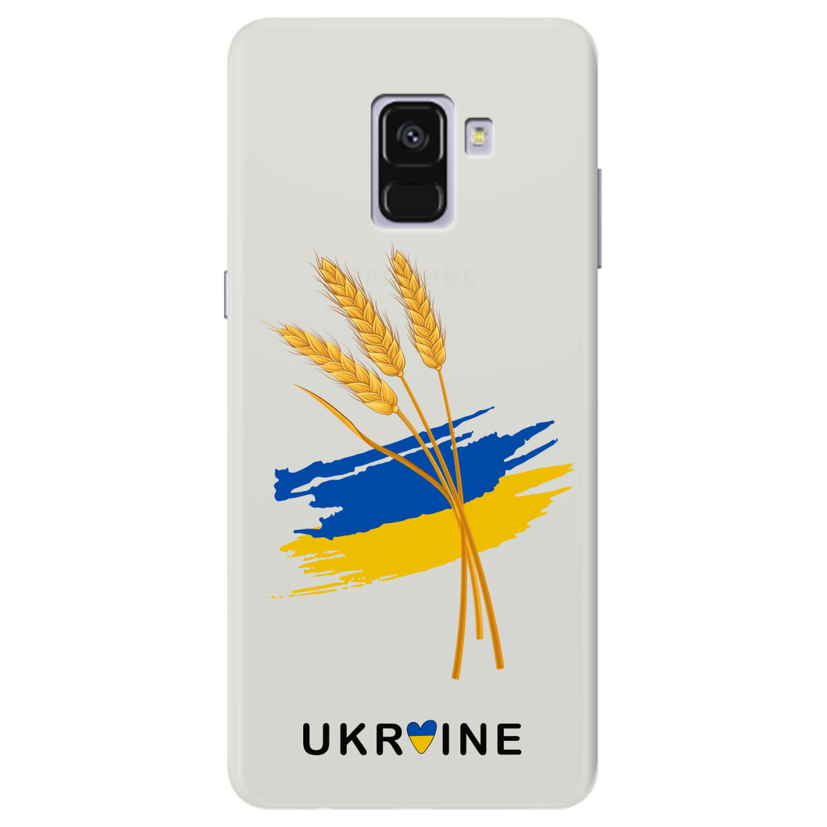 Чехол для Samsung Galaxy A8 Plus 2018 полупрозрачный матовый soft touch Spikelets - фото 1 - Чехлы для телефонов