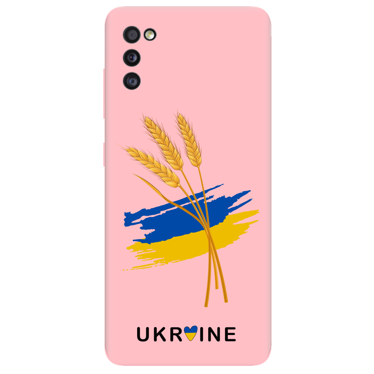 Чохол для Samsung Galaxy A41 ніжно-рожевий матовий soft touch Spikelets - фото 1 - Чохли для телефонів