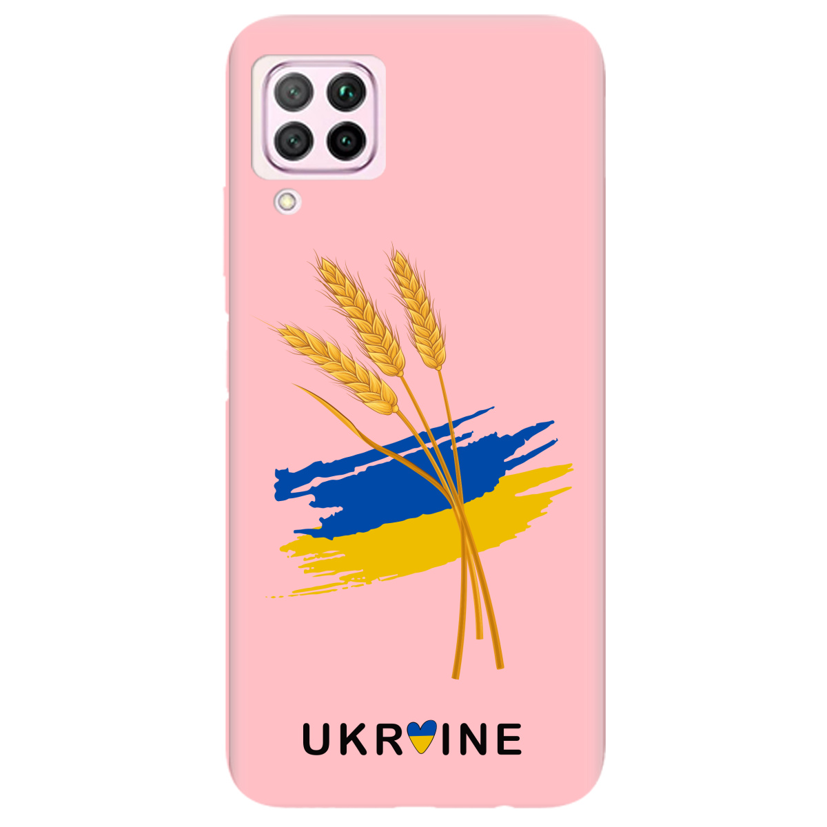 Чехол для Huawei P40 Lite нежно-розовый матовый soft touch Spikelets - фото 1 - Чехлы для телефонов