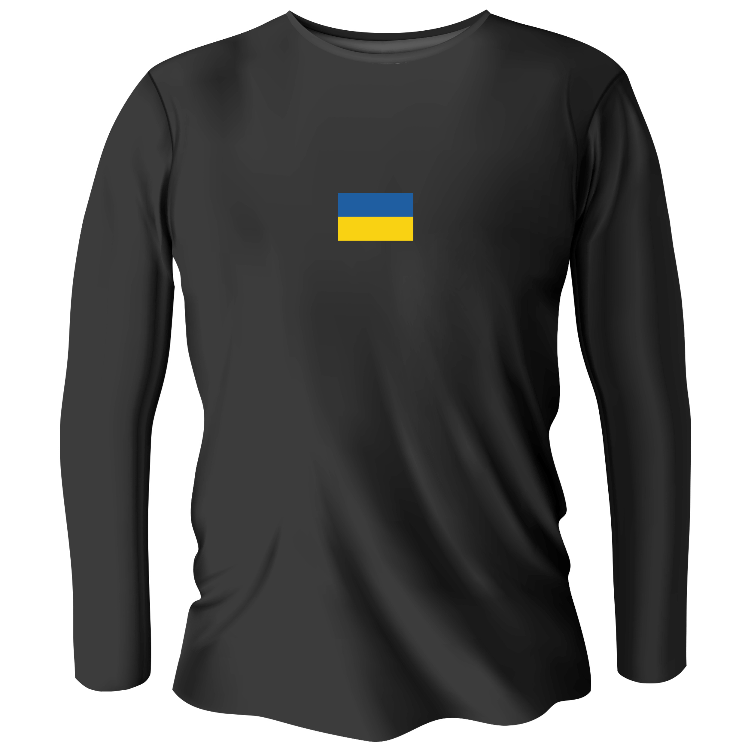 Лонгслив мужской чёрный хлопок/эластан UA XL - фото 1 Лонгслив мужской чёрный хлопок/эластан UA XL - фото 1 - Лонгсливы