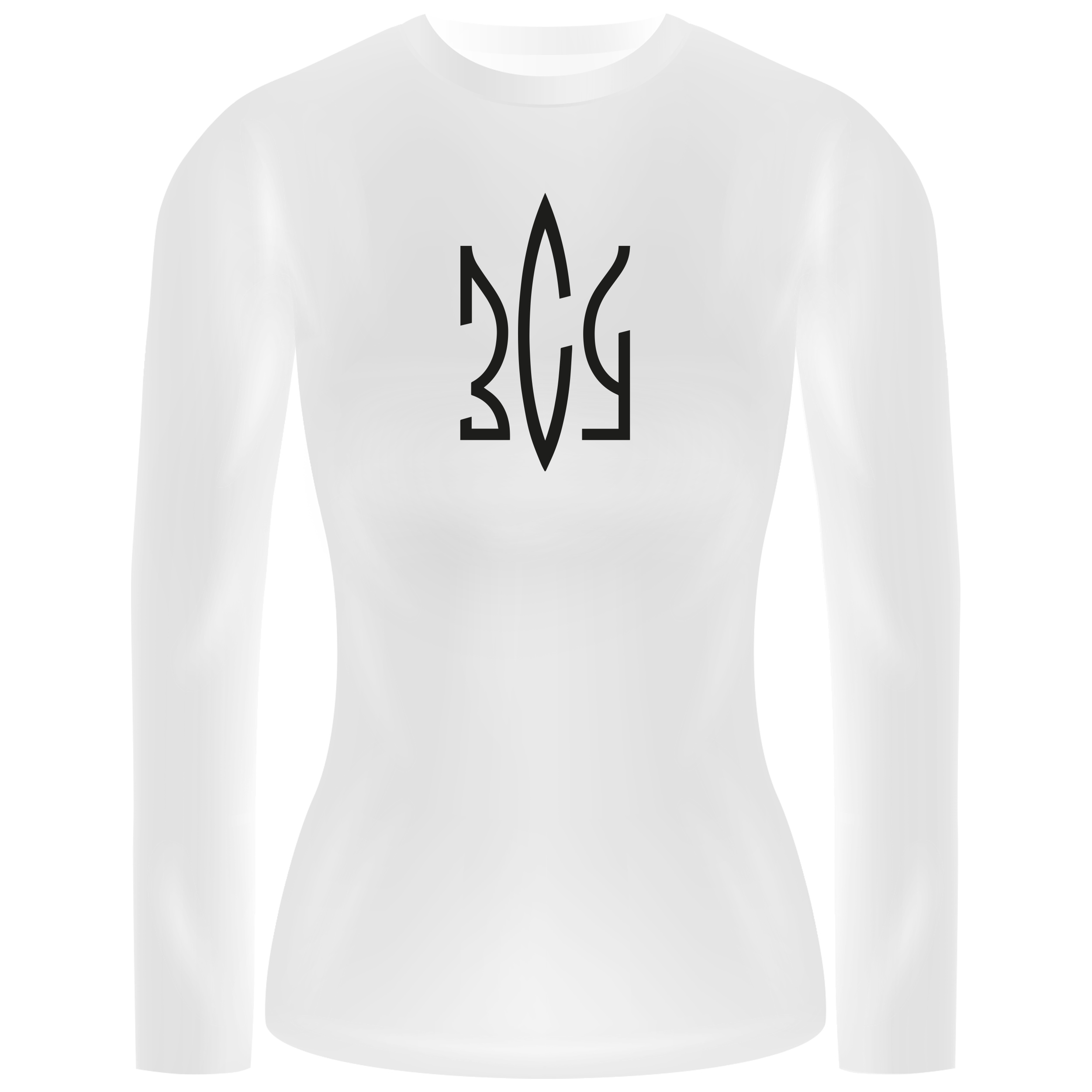 Лонгслів женский білий бавовна/еластан Armed Forces of Ukraine XS - фото 1 - Лонгсліви