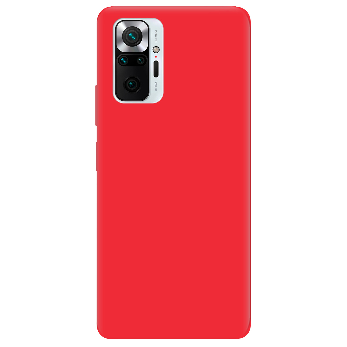 Чехол для Xiaomi Redmi Note 10 Pro ярко-красный матовый soft touch - фото 1 - Чехлы для телефонов