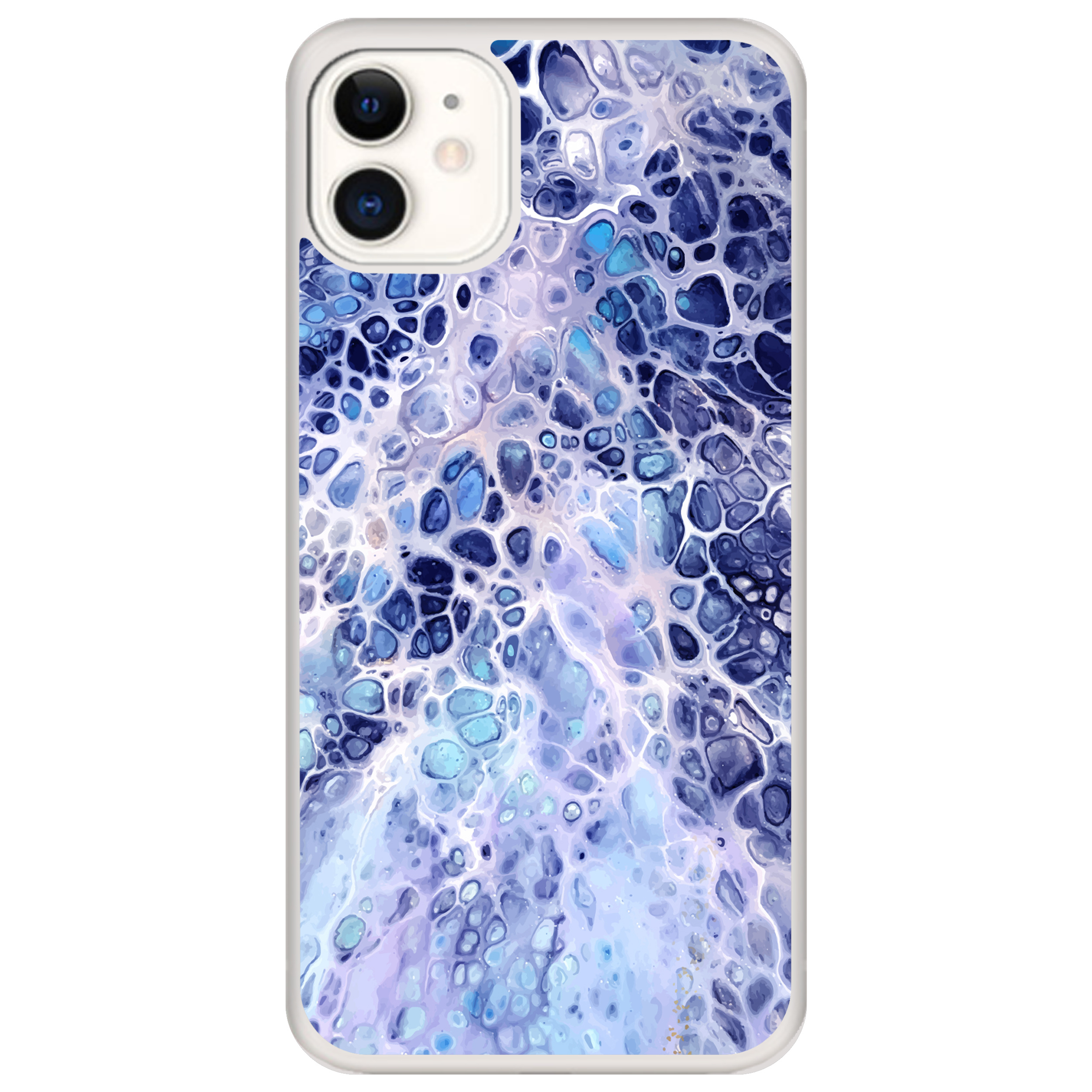 Чохол для Apple iPhone 11 2D пластиковий з напівпрозорими силіконовими бортиками Rainbow - фото 1 - Чохли для телефонів