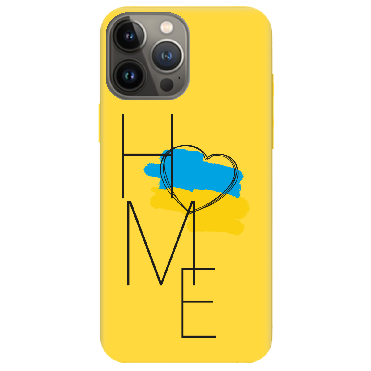 Чехол для Apple iPhone 13 Pro желтый матовый soft touch Home - фото 1 Чехол для Apple iPhone 13 Pro желтый матовый soft touch Home - фото 1 - Чехлы для телефонов