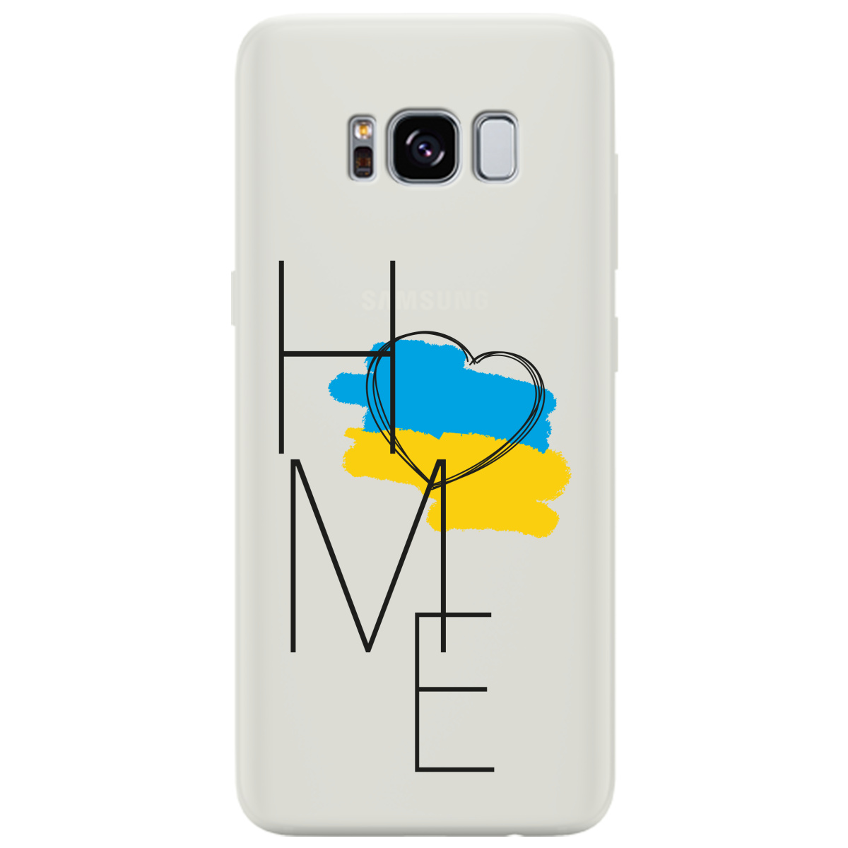 Чохол для Samsung Galaxy S8 напівпрозорий матовий soft touch Home - фото 1 - Чохли для телефонів