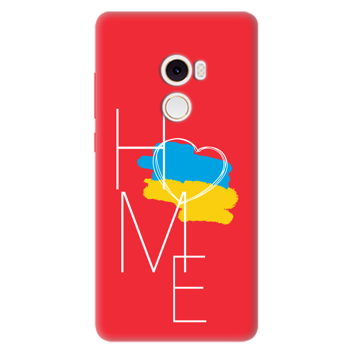 Чохол для Xiaomi Mi Mix 2 яскраво-червоний матовий soft touch Дім - фото 1 - Чохли для телефонів