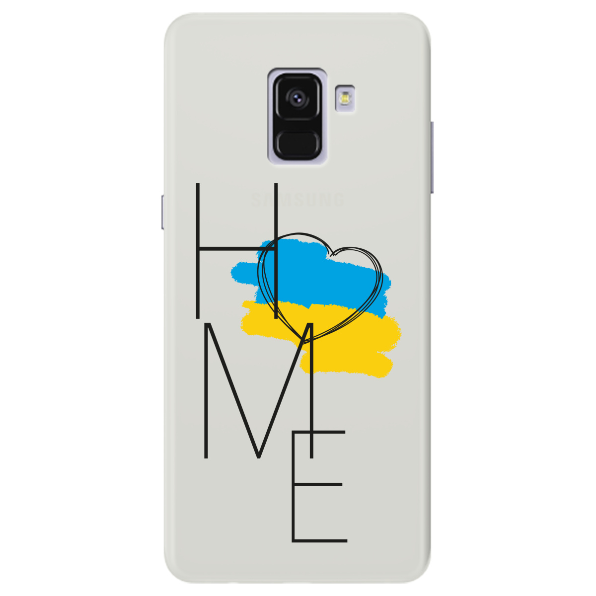 Чохол для Samsung Galaxy A8 2018 напівпрозорий матовий soft touch Home - фото 1 - Чохли для телефонів