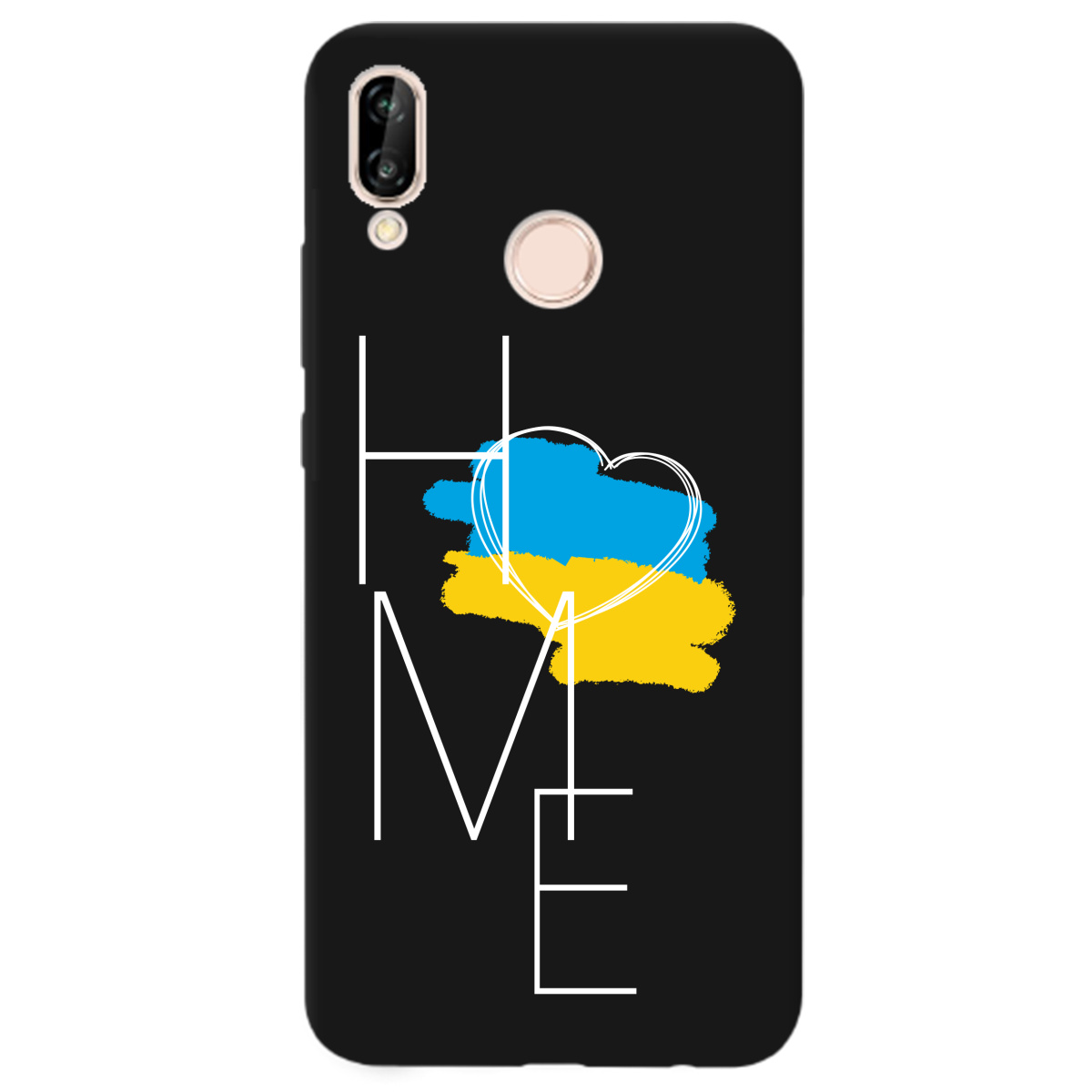 Чохол для Huawei P20 Lite чорний матовий soft touch Дім - фото 1 - Чохли для телефонів