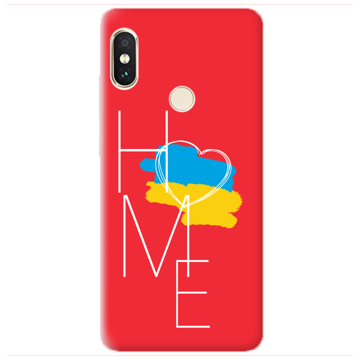 Чохол для Xiaomi Redmi Note 5 яскраво-червоний матовий soft touch Дім - фото 1 - Чохли для телефонів