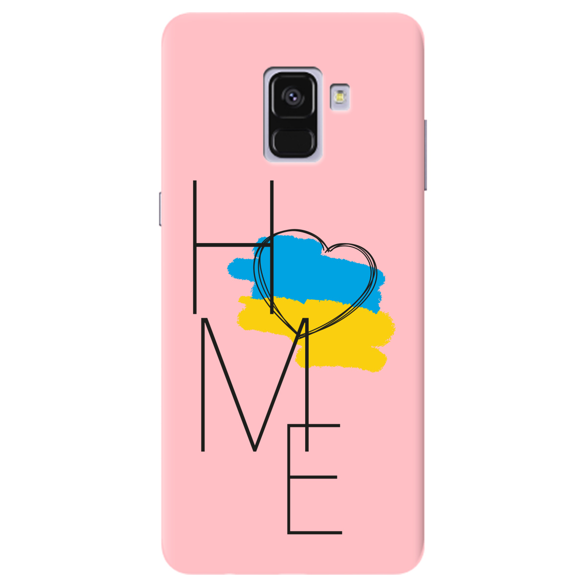 Чохол для Samsung Galaxy A8 2018 ніжно-рожевий матовий soft touch Home - фото 1 - Чохли для телефонів