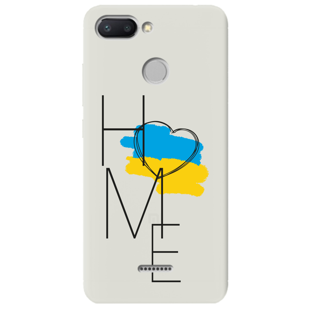 Чехол для Xiaomi Redmi 6 полупрозрачный матовый soft touch Home - фото 1 - Чехлы для телефонов