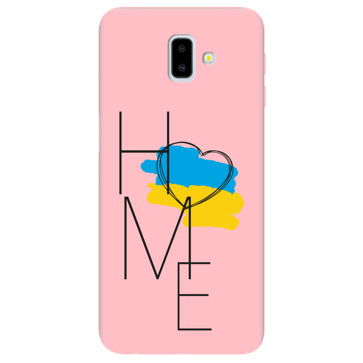 Чохол для Samsung Galaxy J6 Plus 2018 ніжно-рожевий матовий soft touch Home - фото 1 - Чохли для телефонів