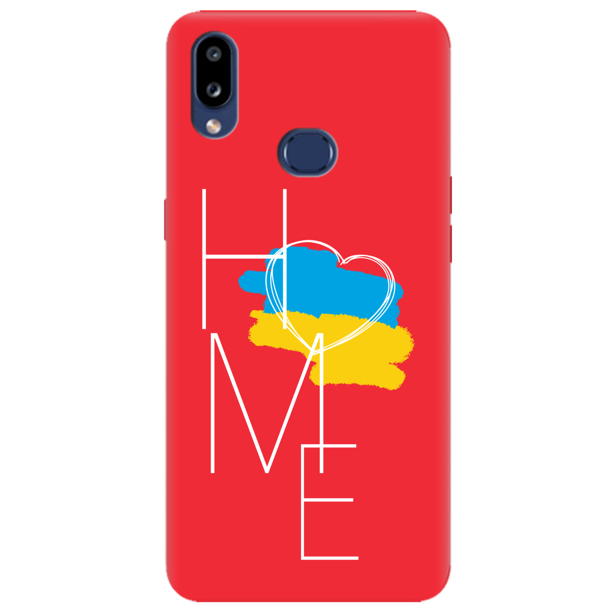 Чохол для Samsung Galaxy A10s яскраво-червоний матовий soft touch Дім - фото 1 - Чохли для телефонів