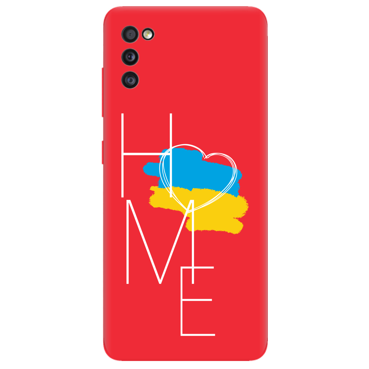 Чехол для Samsung Galaxy A41 ярко-красный матовый soft touch Дім - фото 1 - Чехлы для телефонов