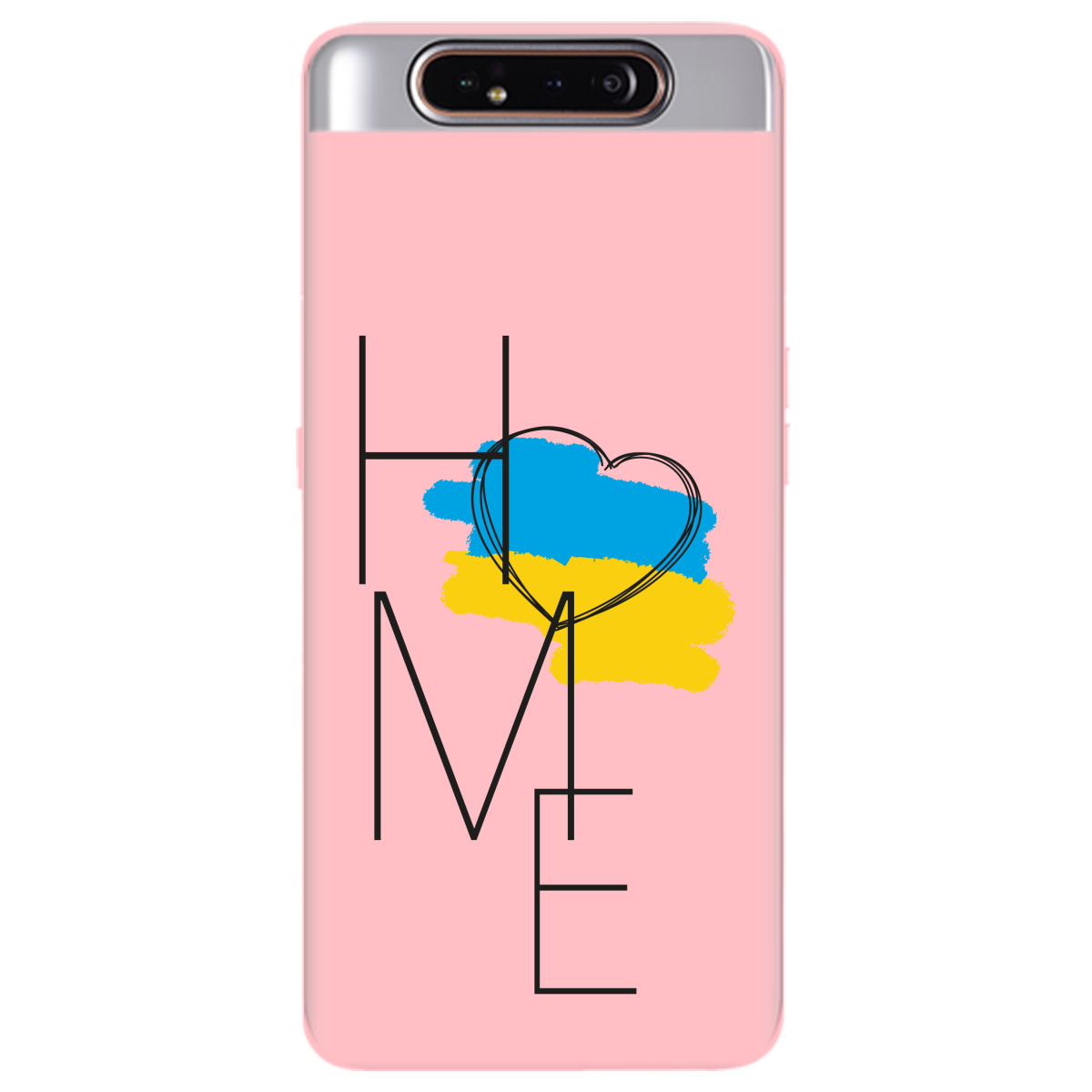 Чехол для Samsung Galaxy A80 нежно-розовый матовый soft touch Home - фото 1 - Чехлы для телефонов