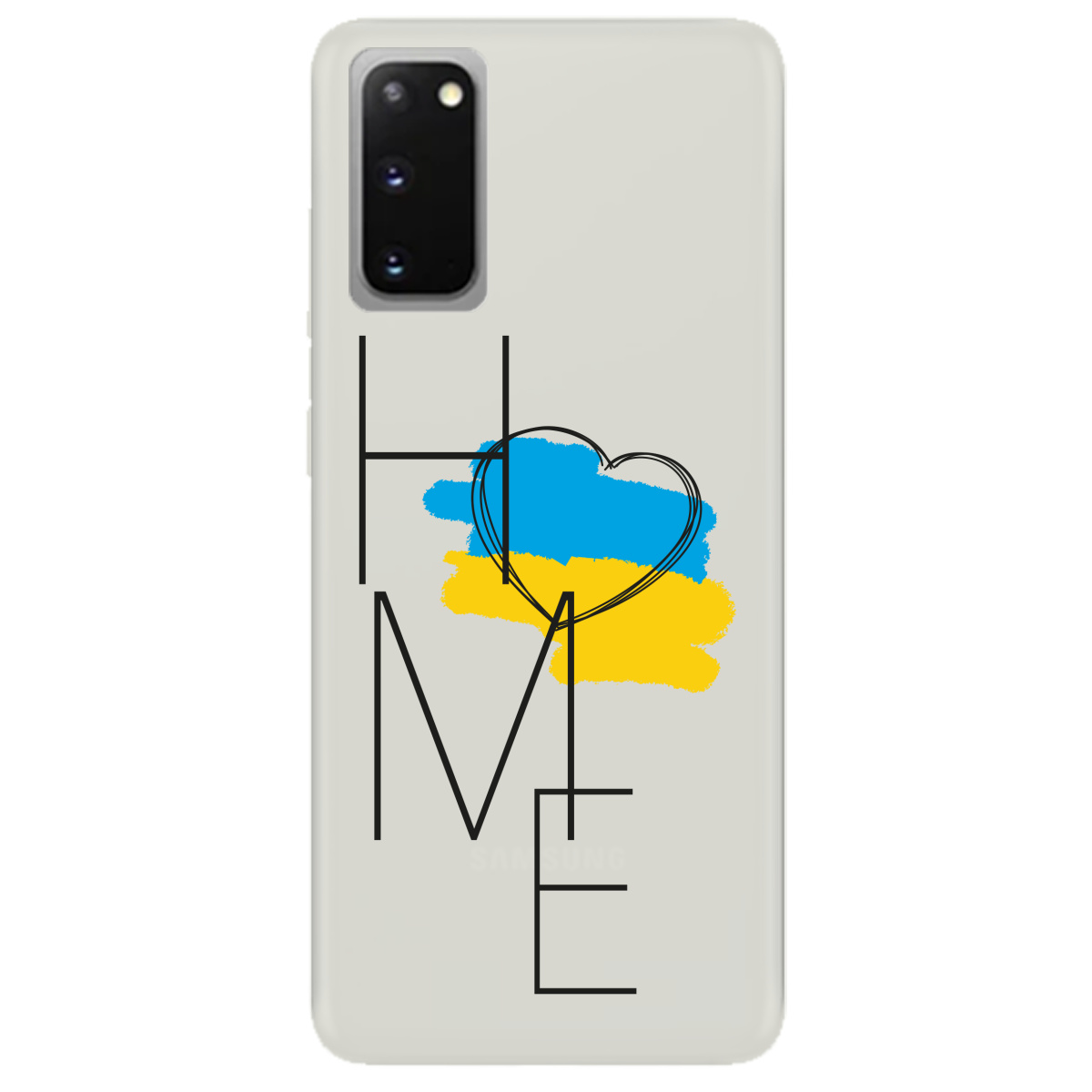 Чохол для Samsung Galaxy S20 напівпрозорий матовий soft touch Home - фото 1 - Чохли для телефонів